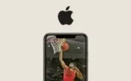iPhone with a football match on screen